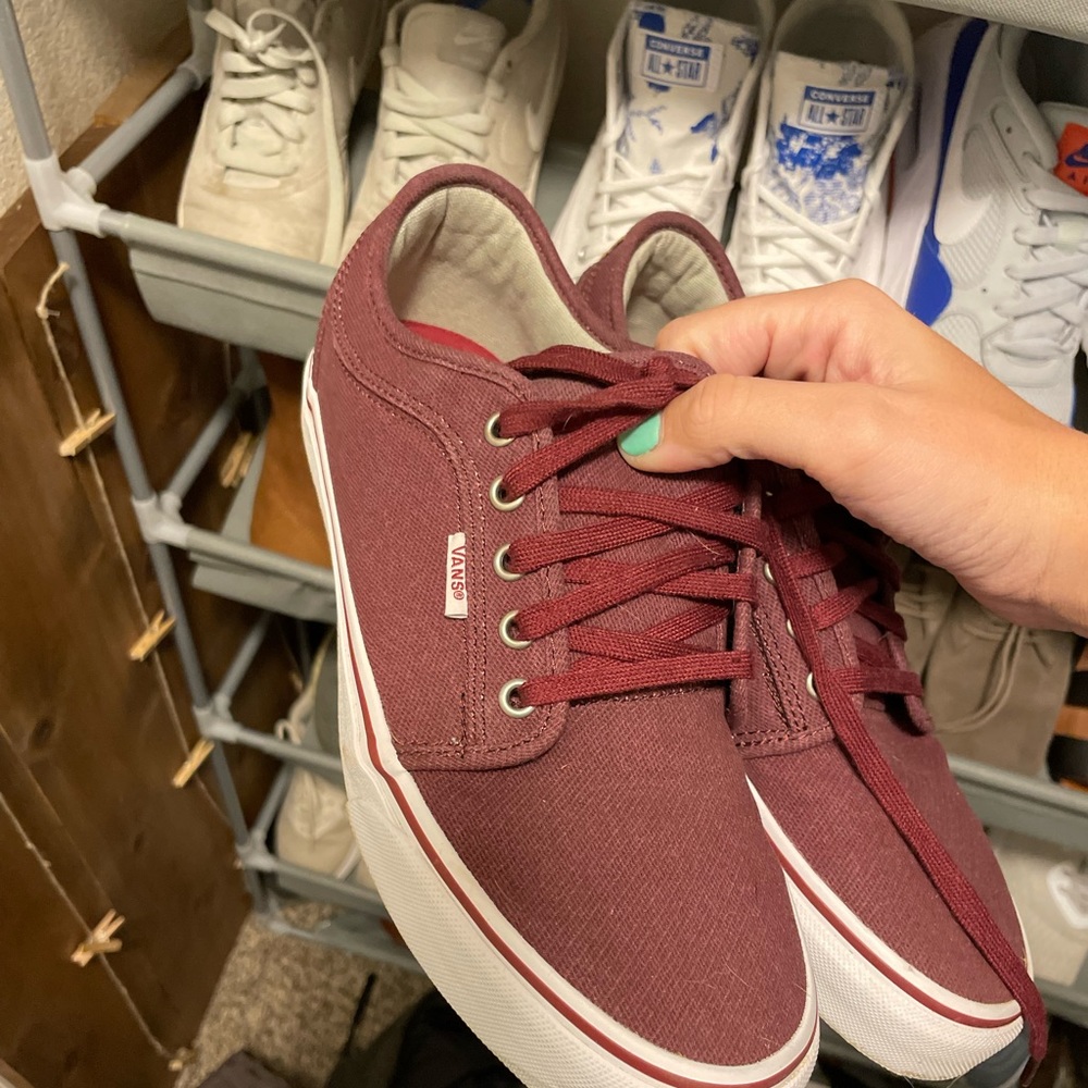 Men's Burgandy Vans